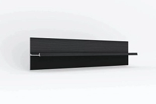 Теневой плинтус LACONISTIQ REGULAR 45 Чёрный анодированный (15х45х3000мм) зазор 20мм