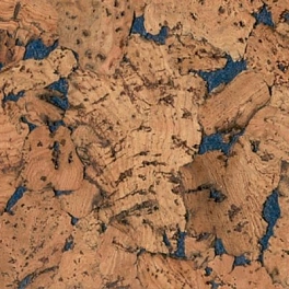 Настенная пробка CORKSTYLE WALL DESIGN 600*300*3мм (1,98м2-11шт) клеевая MONTE BLUE